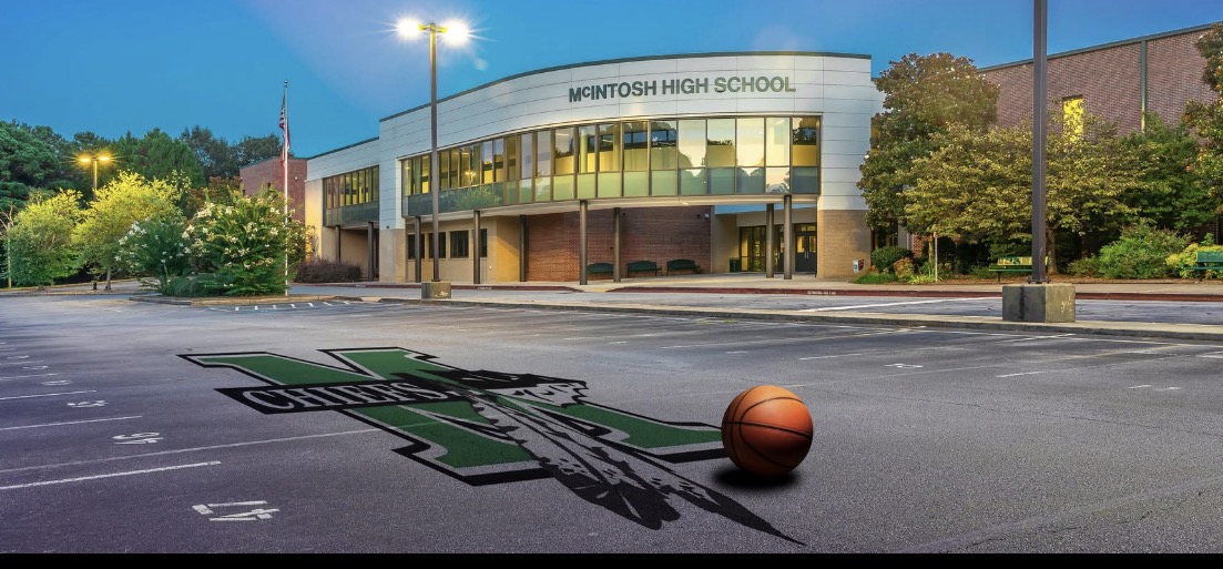 McIntosh High School building exterior