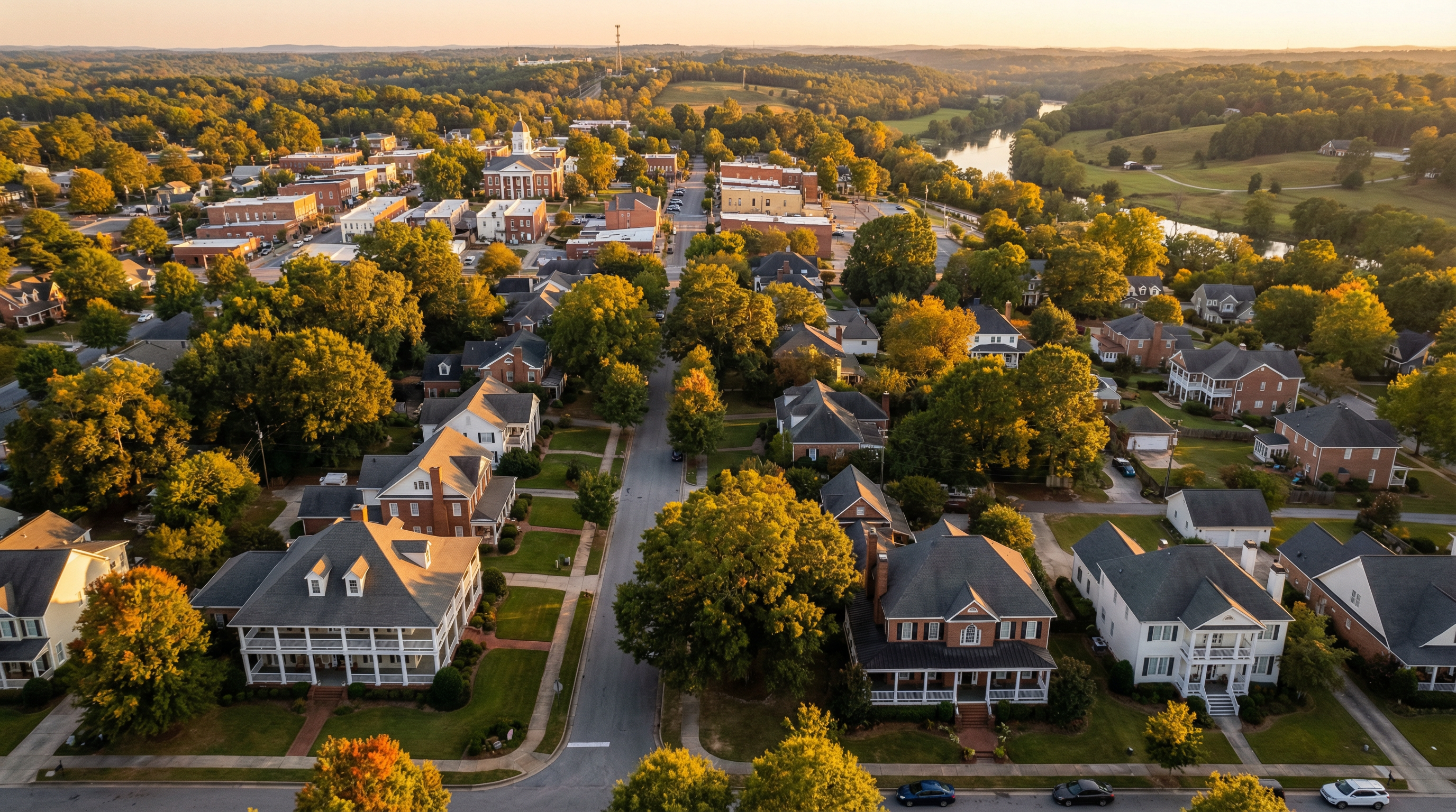 Historic downtown Fayetteville Georgia