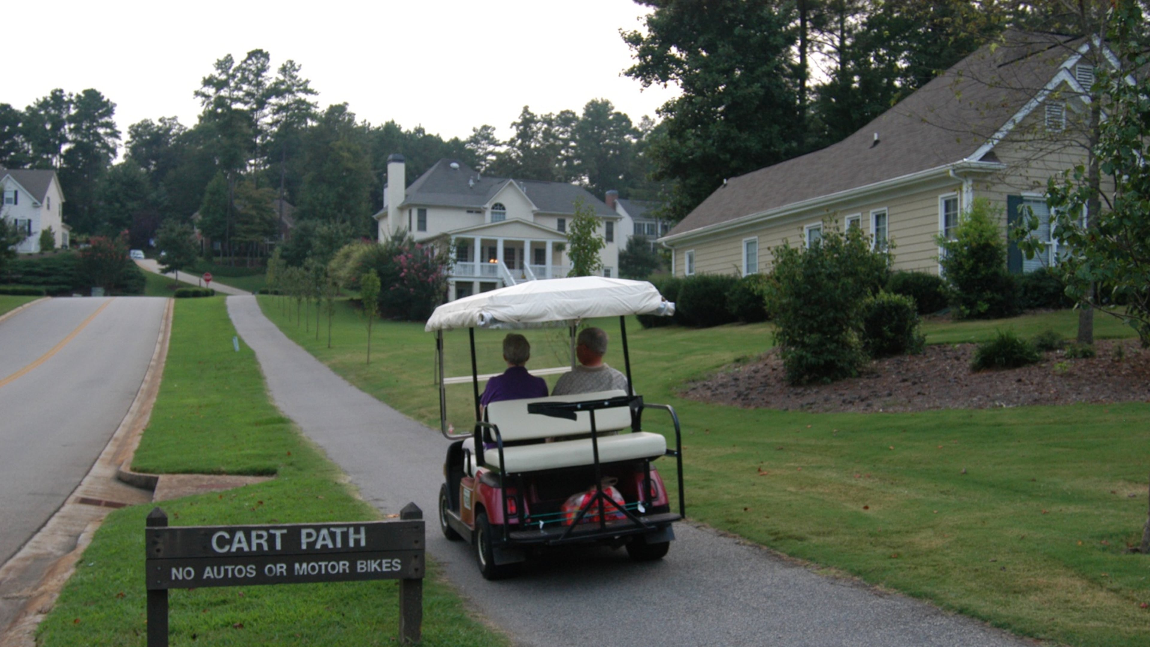 Peachtree City golf cart path — the lifestyle buyers love